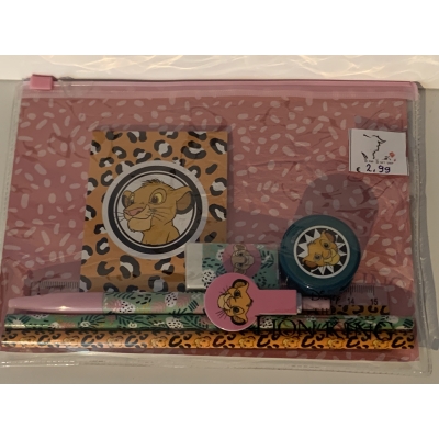 Schoolset Lion King etui