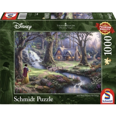 Thomas Kinkade puzzel - Snow White Discovers the Cottage