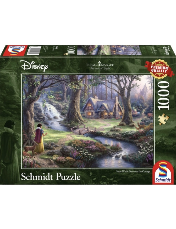 Thomas Kinkade puzzel - Snow White Discovers the Cottage