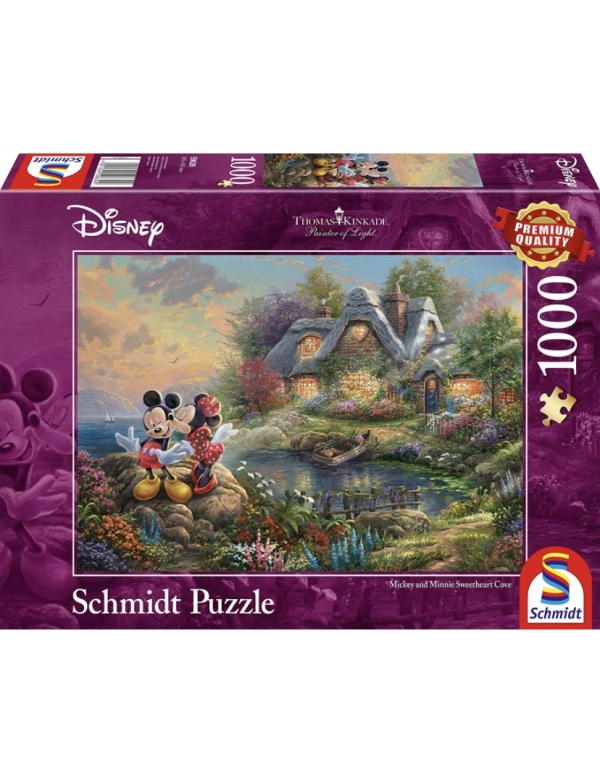 Thomas Kinkade puzzel - Mickey and Minnie Sweetheart Cove